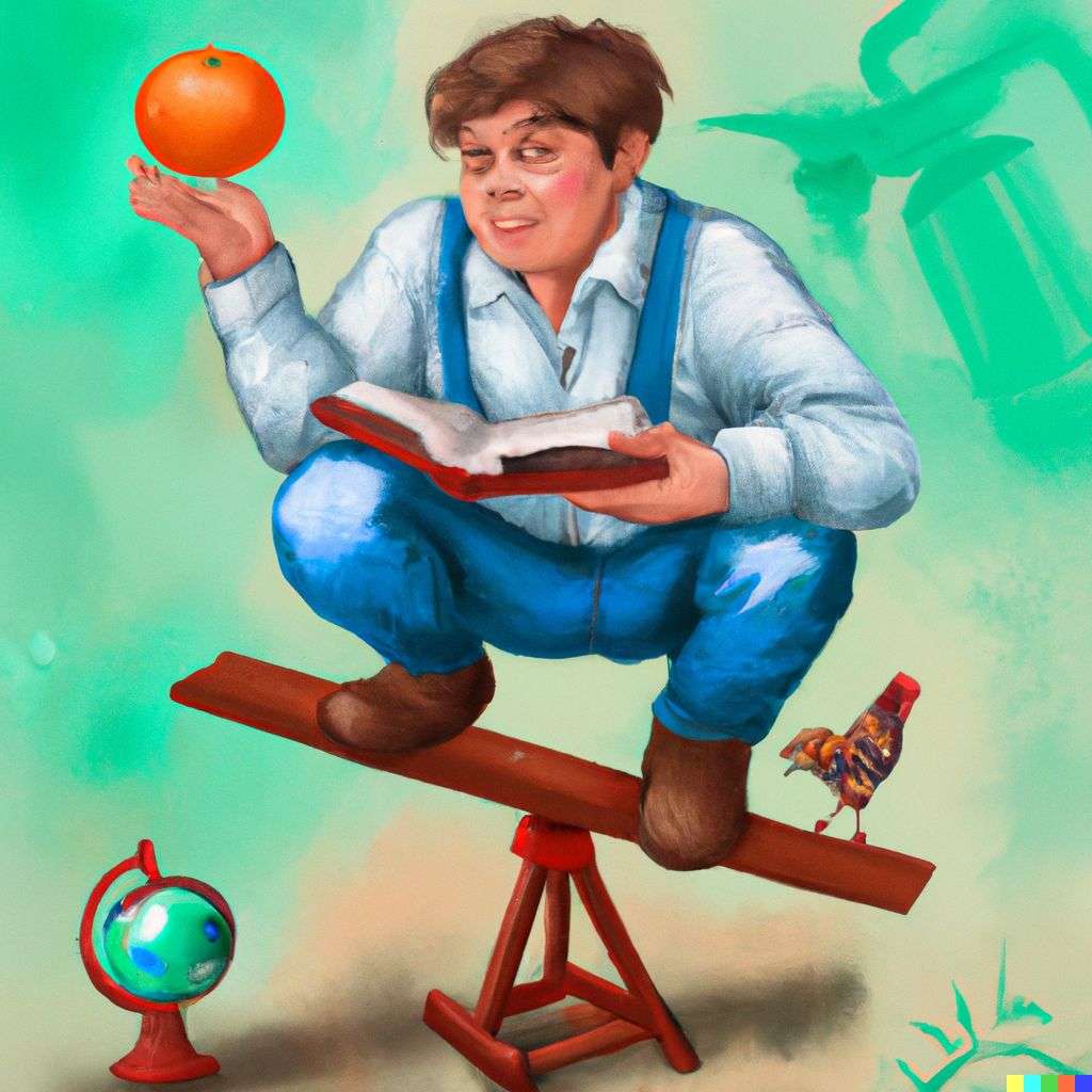 the discovery of gravity, children's book illustration